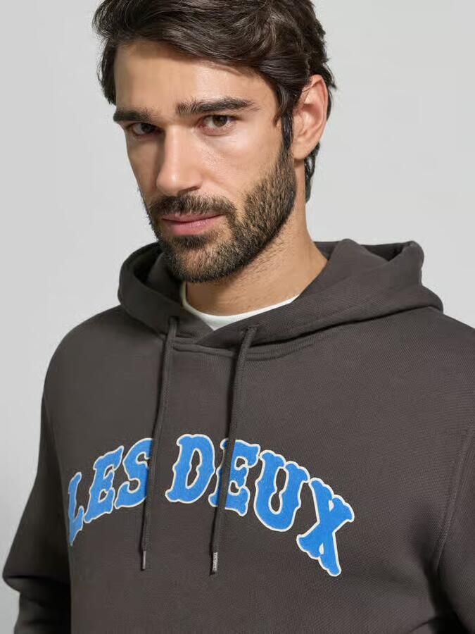 Les Deux Hoodie met labelprint model 'Brady' - Foto 2