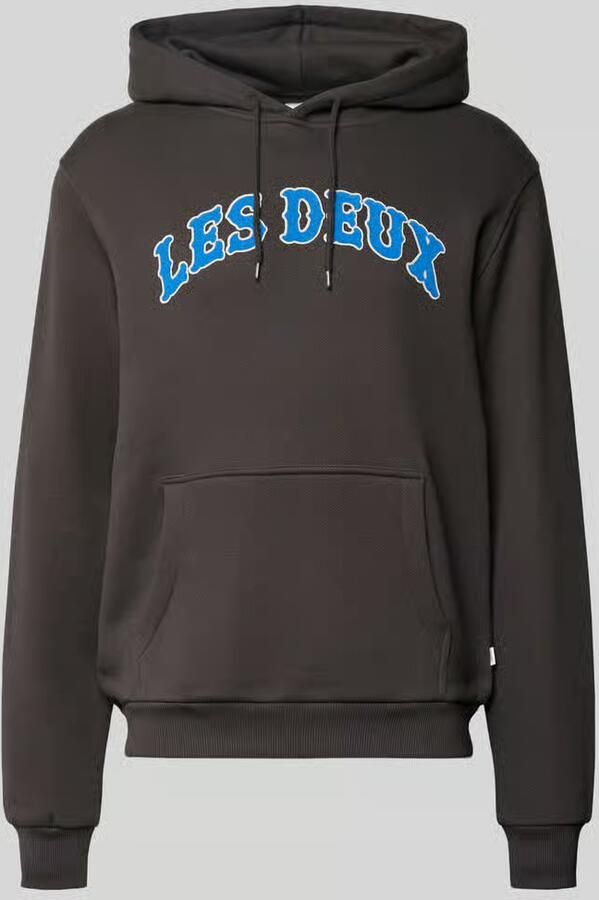 Les Deux Hoodie met labelprint model 'Brady'