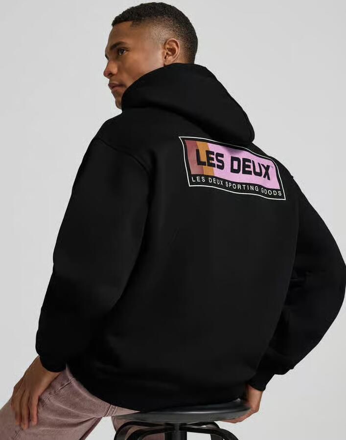 Les Deux Hoodie met logoprint model 'Chase'
