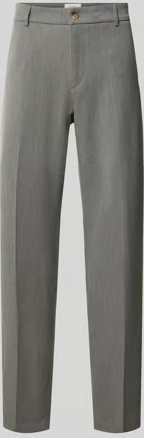 Les Deux Pantalon met persplooien model 'Como Solid Slack Pants'