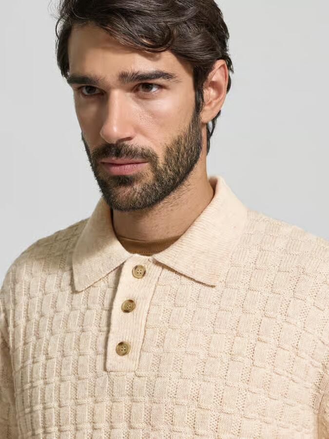 Les Deux Regular fit Gebreide pullover Met wol Model 'Gustav'