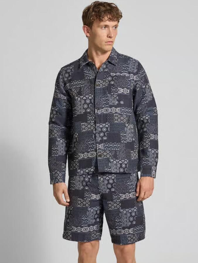 Les Deux Regular fit overhemdjack in denimlook - Foto 2