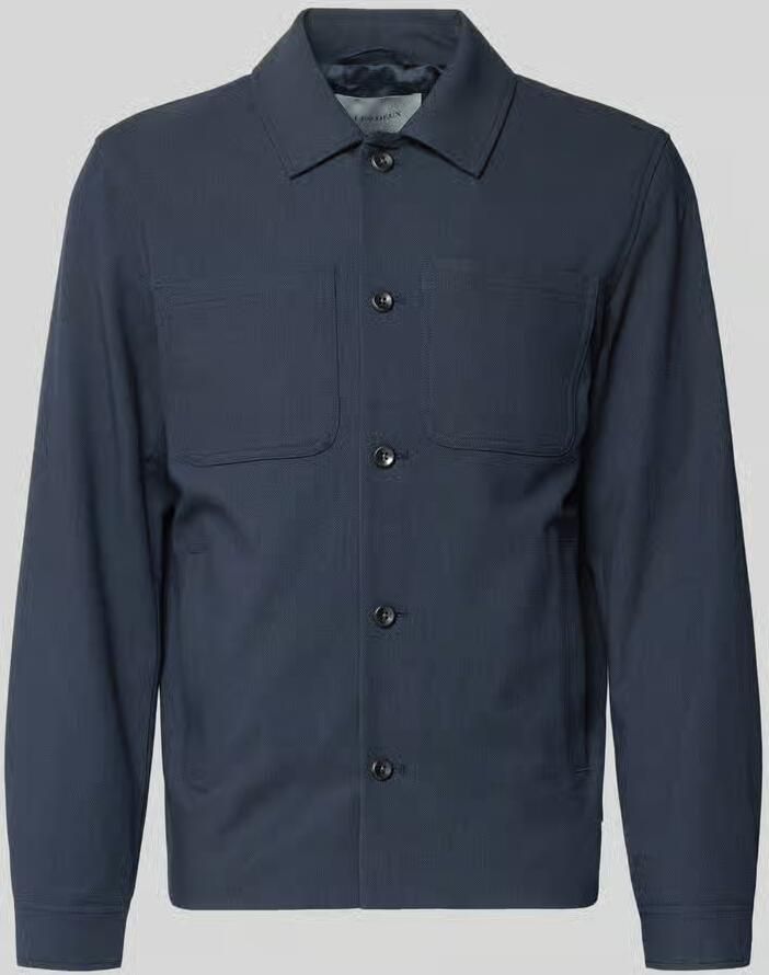 Les Deux Regular fit overhemdjack met borstzakken model 'Marseille'