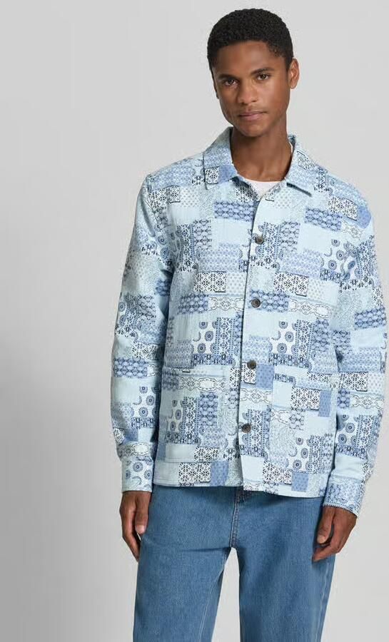 Les Deux regular fit overshirt in all-over look - Foto 3