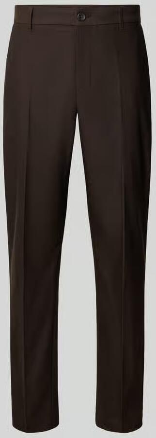 Les Deux Regular Fit pantalon met persplooien