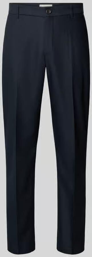 Les Deux Regular Fit pantalon met persplooien