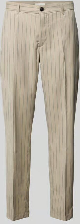 Les Deux Regular fit stoffen broek met wol