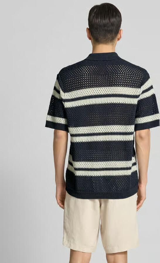 Les Deux Regular fit vrijetijdsoverhemd met ajourpatroon model 'Gianni' - Foto 3