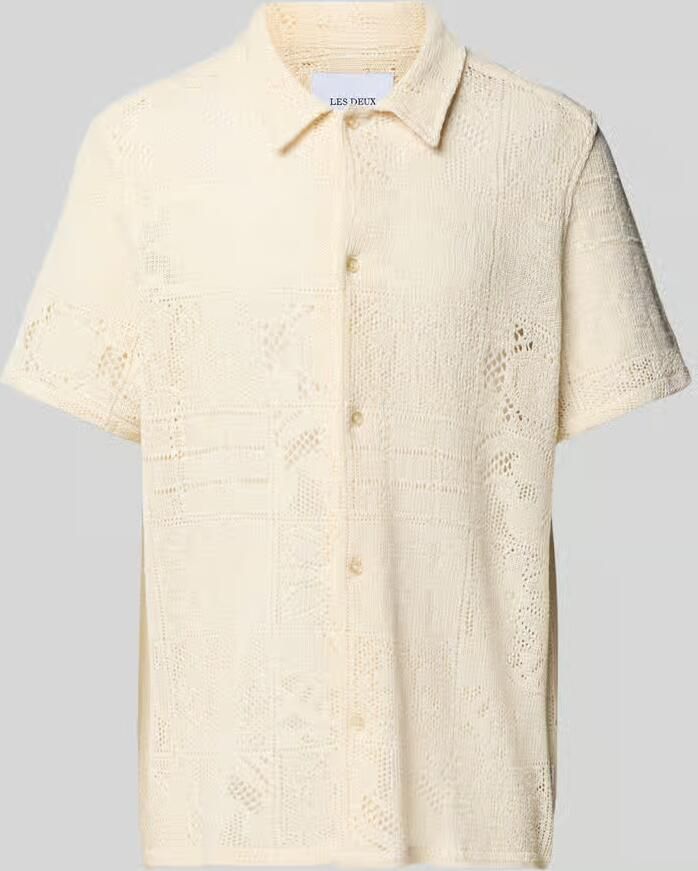 Les Deux Regular fit vrijetijdsoverhemd met broderie anglaise model 'Hector' - Foto 2