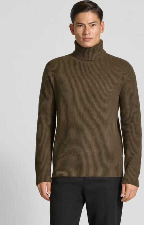 Les Deux Slim fit pullover van zuivere scheerwol model 'EDDIE' - Foto 2