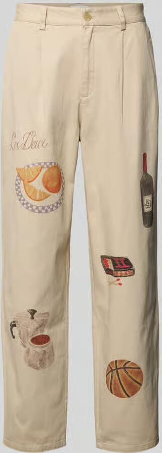 Les Deux Stoffen broek met motiefprints model 'Romeo'