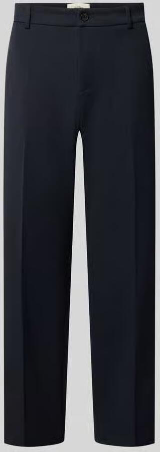 Les Deux Stoffen broek met persplooi en steekzakken