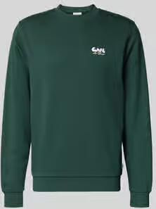 Les Deux sweatshirt met label-details en ronde hals