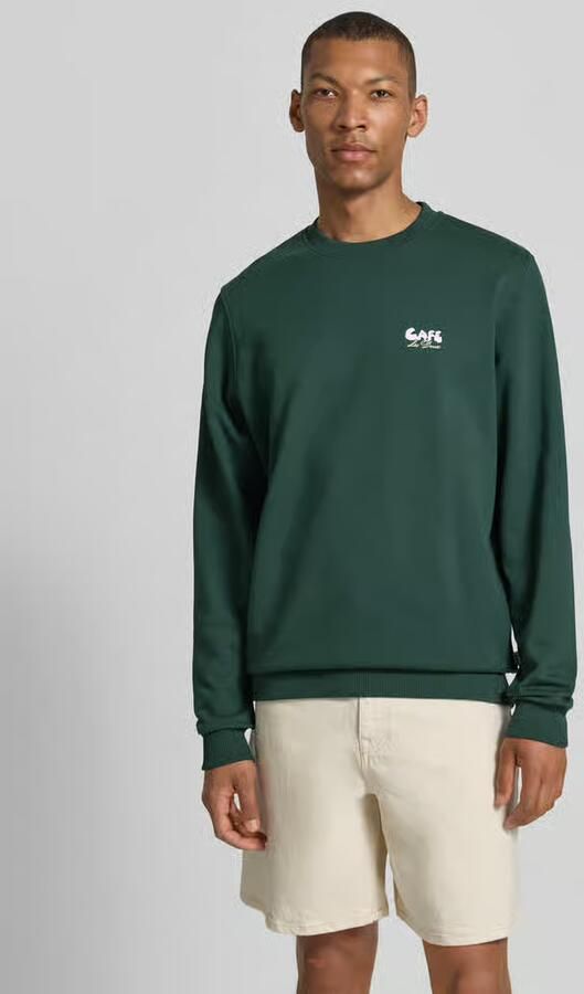 Les Deux sweatshirt met label-details en ronde hals - Foto 3