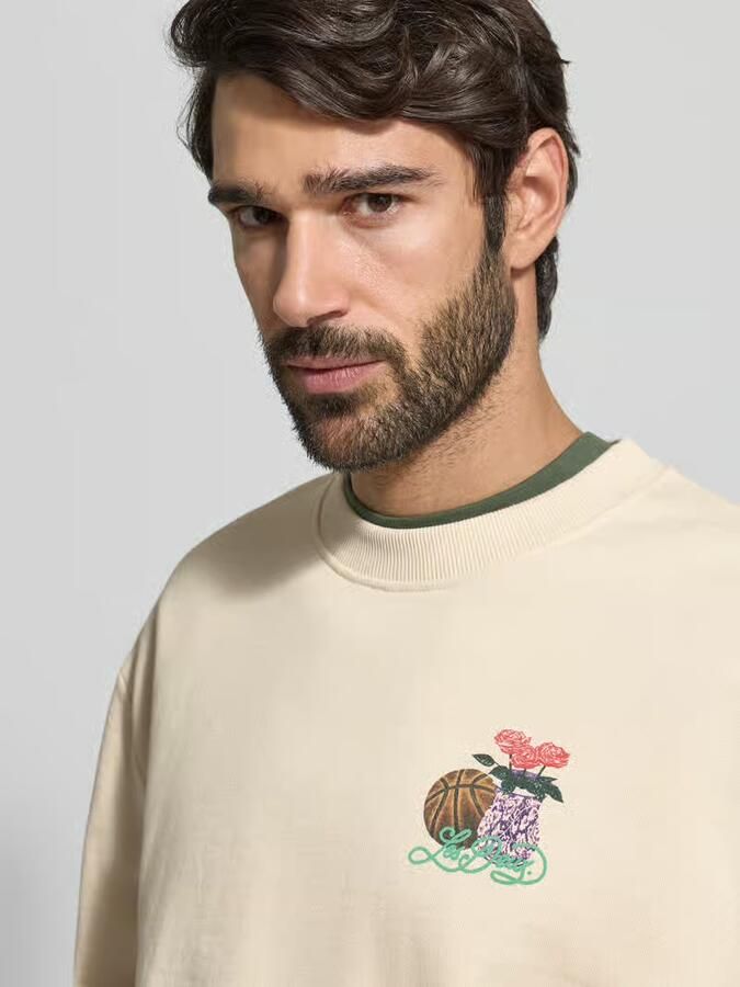 Les Deux Sweatshirt met labelprint en ronde hals - Foto 2