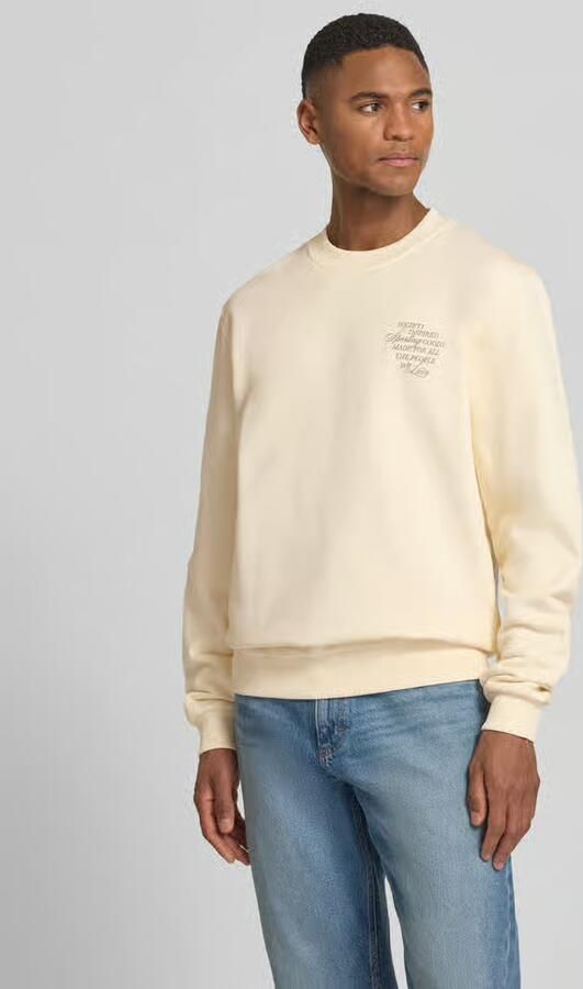 Les Deux Sweatshirt met print op de achterkant met motief model 'Ben Faience' - Foto 3