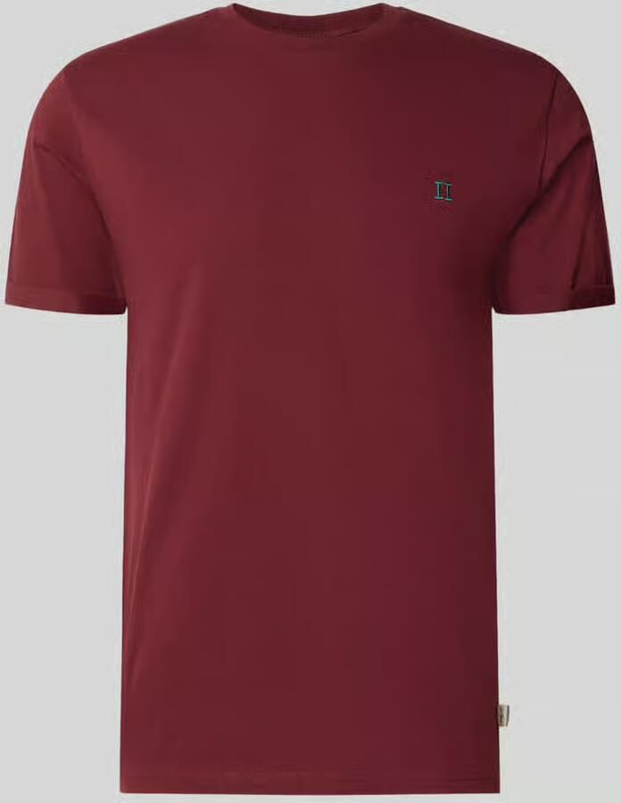 Les Deux T-shirt met gestikt logo en ronde hals