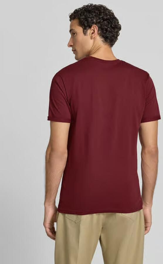 Les Deux T-shirt met gestikt logo en ronde hals - Foto 2