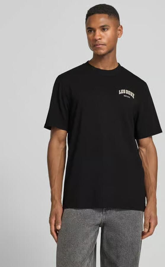 Les Deux T-shirt met labelprint model 'Brady whop' - Foto 4