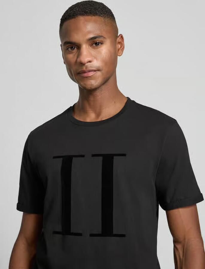 Les Deux T-shirt met labelprint model 'Encore' - Foto 2