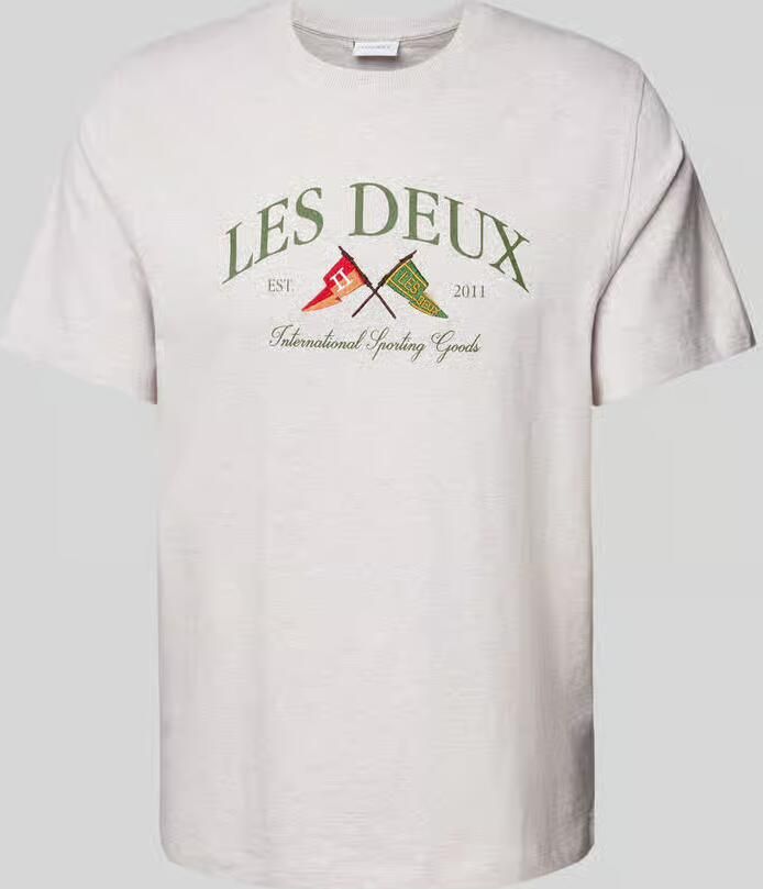 Les Deux T-shirt met labelstitching model 'Ivy' - Foto 2