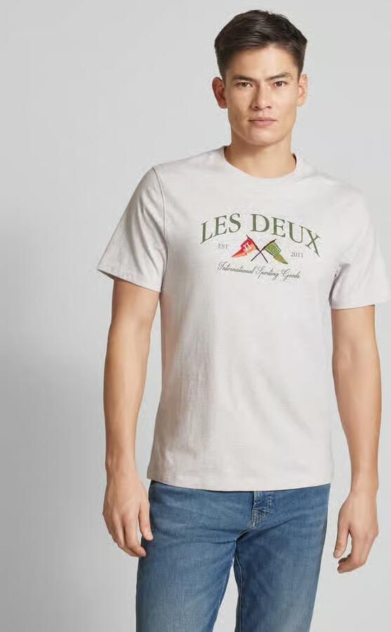 Les Deux T-shirt met labelstitching model 'Ivy' - Foto 4