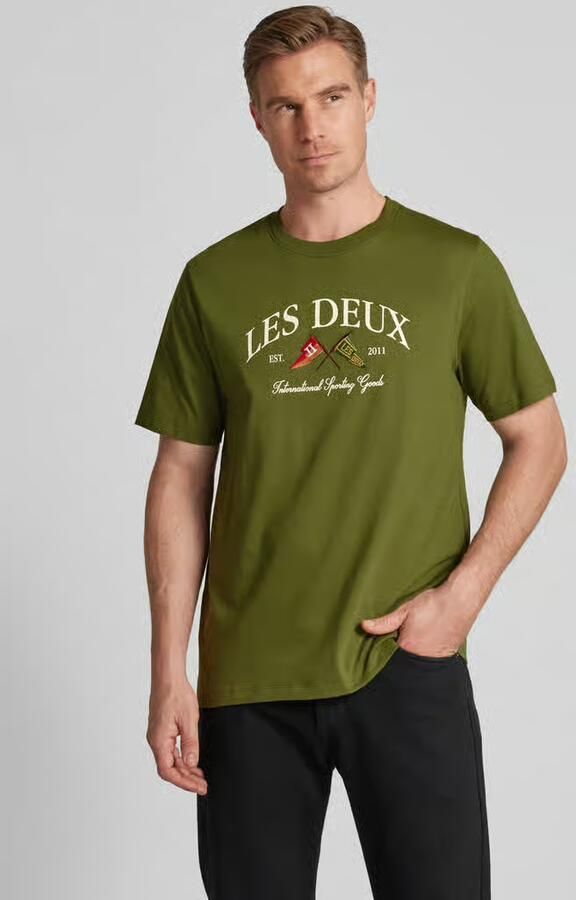 Les Deux T-shirt met labelstitching model 'Ivy' - Foto 3
