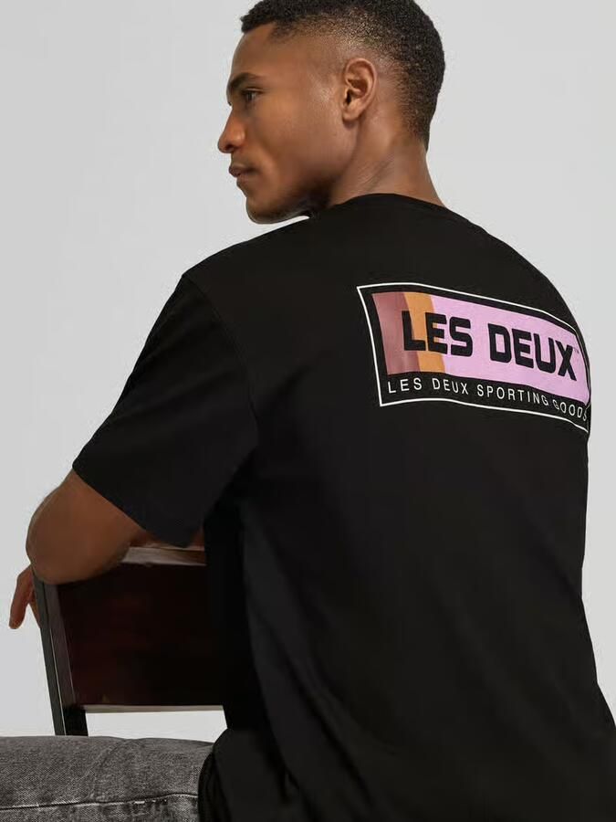 Les Deux T-shirt met logoprint model 'Chase'