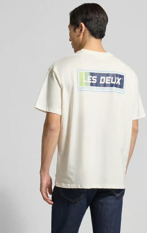Les Deux T-shirt met logoprint model 'Chase' - Foto 3