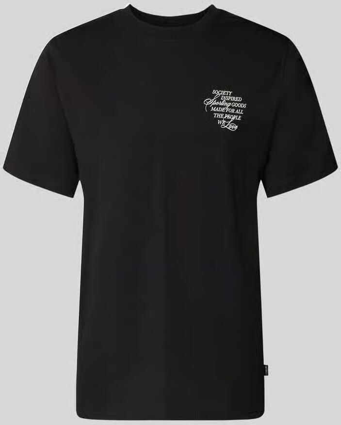 Les Deux t-shirt met motiefprint op de achterkant model 'Ben Faience' - Foto 2
