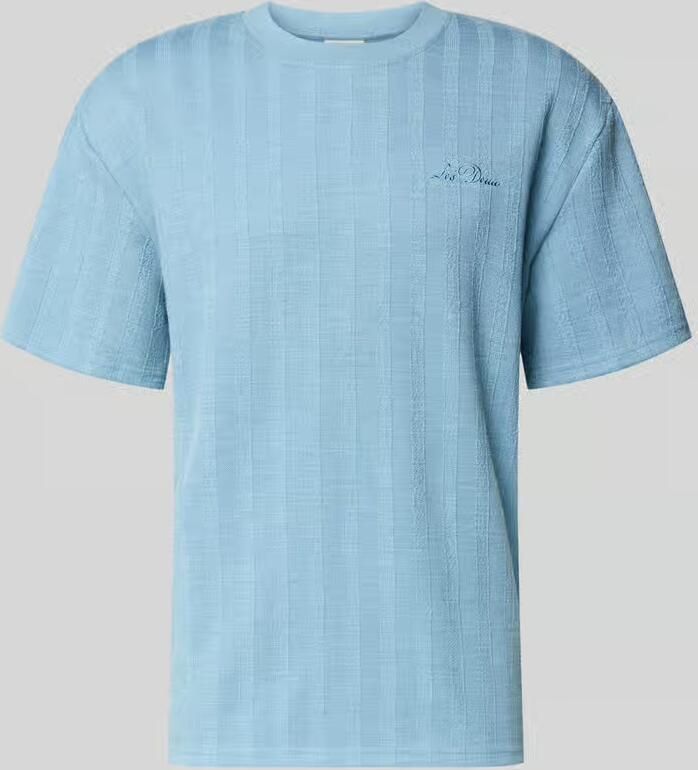 Les Deux T-shirt met structuurpatroon en ronde hals - Foto 2