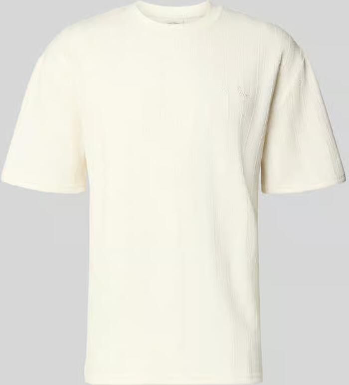 Les Deux T-shirt met structuurpatroon en ronde hals - Foto 2