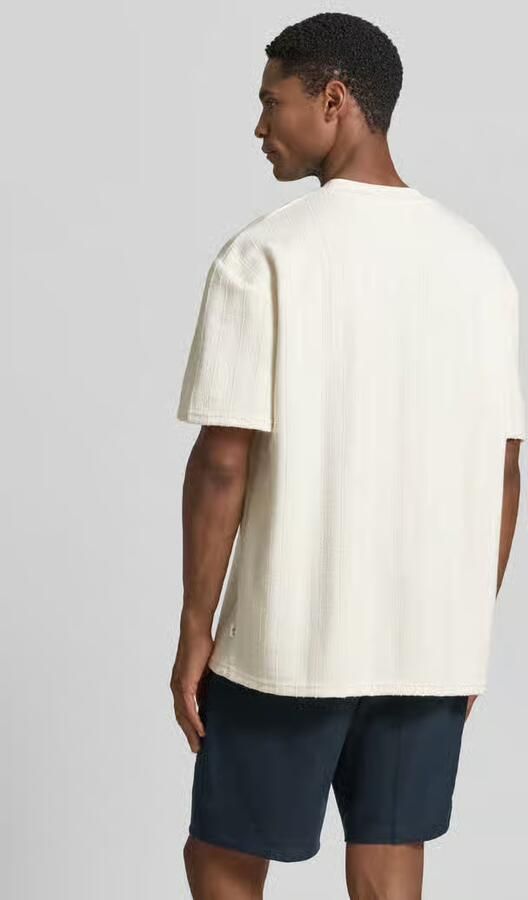 Les Deux T-shirt met structuurpatroon en ronde hals - Foto 3