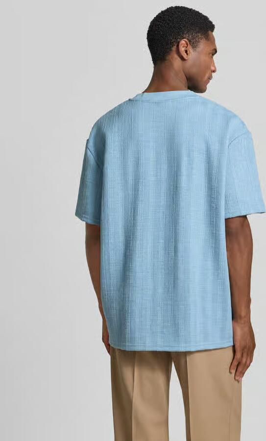 Les Deux T-shirt met structuurpatroon en ronde hals - Foto 3