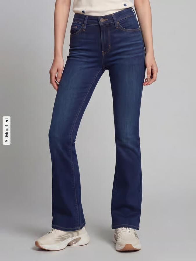 Levi's 300 Bootcut jeans van katoenmix model '315 ' - Foto 3