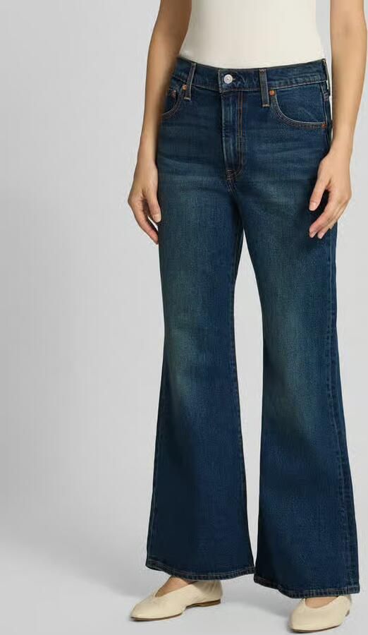 Levi's 300 Bootcut jeans van katoenmix model 'RIBCAGE FLARE' - Foto 3