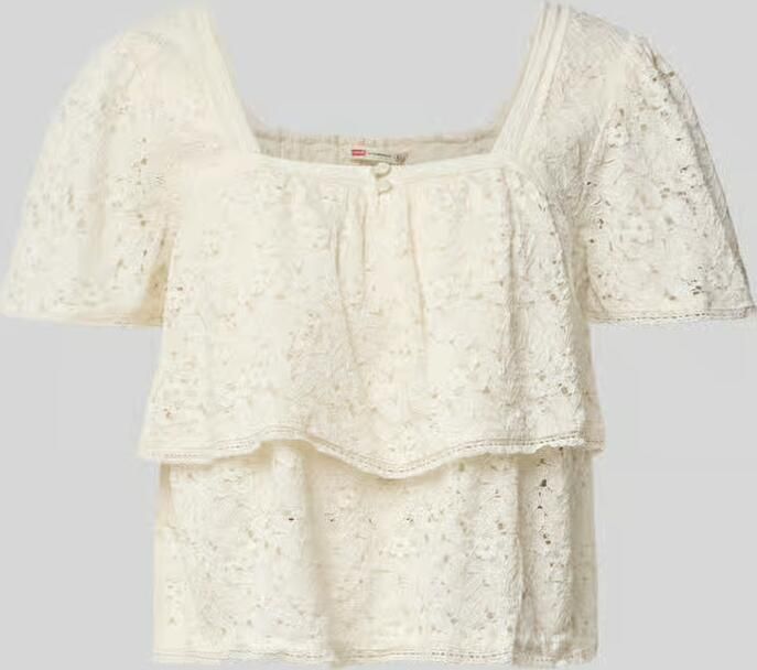 Levi's 300 boxy fit blousetop van katoenmix in kantlook model 'DOM'