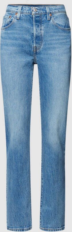 Levi's 300 Jeans met labelpatch van leer model '501 JEANS FOR WOMEN' Model '501 JEANS'