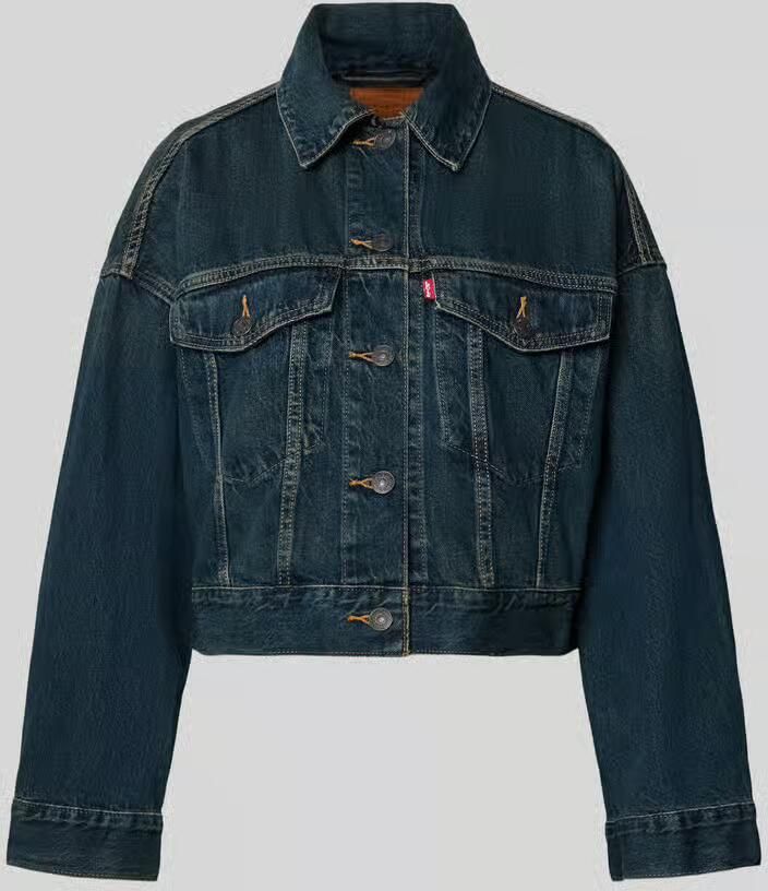 Levi's 300 Jeansjack met labeldetail model 'LOOSE CROP TRUCKER' - Foto 2