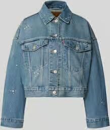 Levi's 300 Loose fit jeansjack van zuivere katoen model 'LOOSE CROP TRUCKER'
