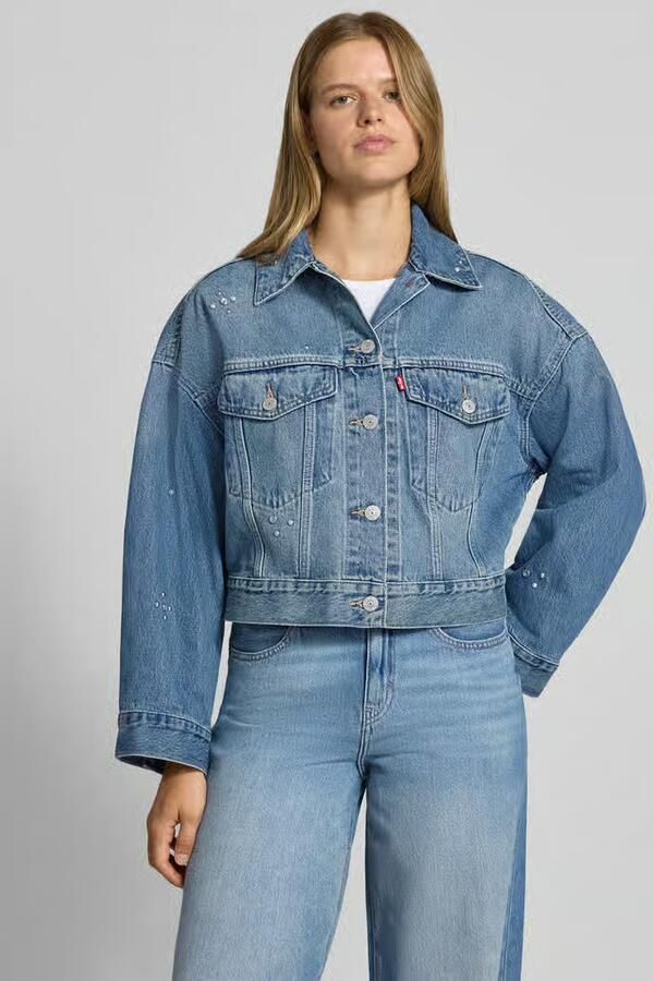 Levi's 300 Loose fit jeansjack van zuivere katoen model 'LOOSE CROP TRUCKER' - Foto 2