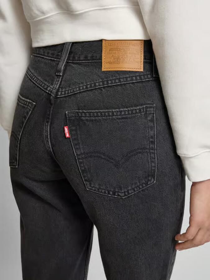 Levi's Zwarte jeans met hoge taille en relaxte pasvorm Zwart Dames - Foto 2