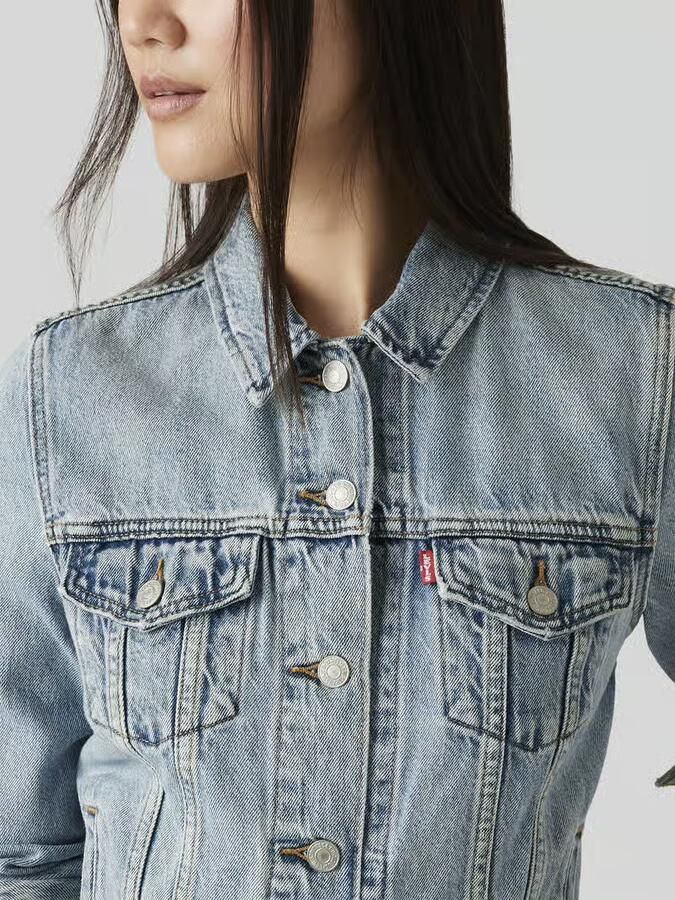 Levi's 300 Regular fit jeansjack van mix van katoen en lyocell ' - Foto 9