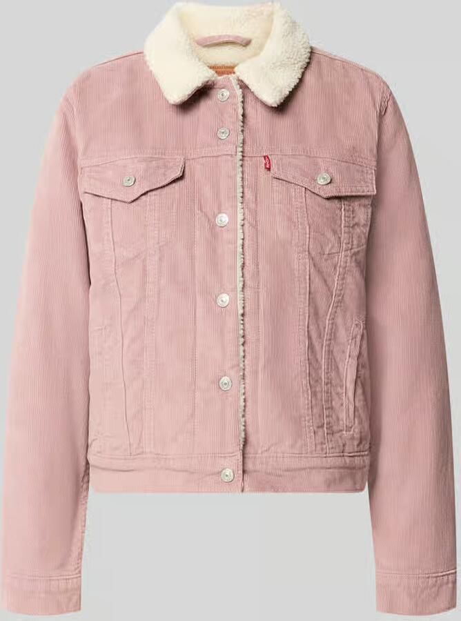 Levi's 300 Regular Fit jeansjack van puur katoen model 'ORIGINAL SHERPA TRUCKER'