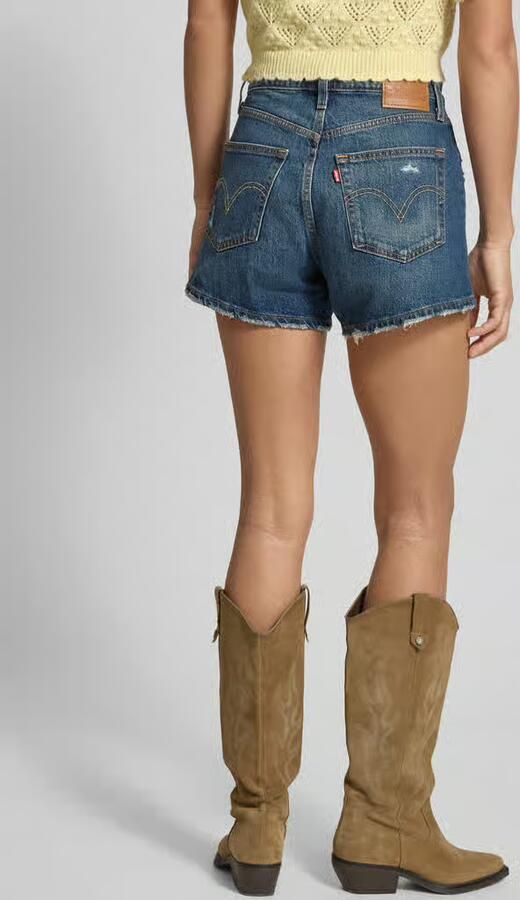 Levi's 300 regular fit korte jeans van katoenmix