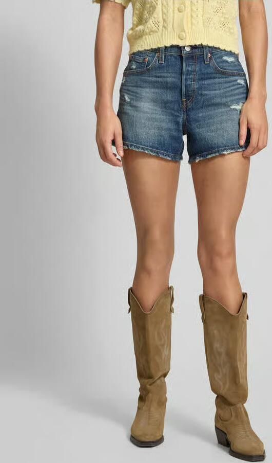 Levi's 300 regular fit korte jeans van katoenmix - Foto 3