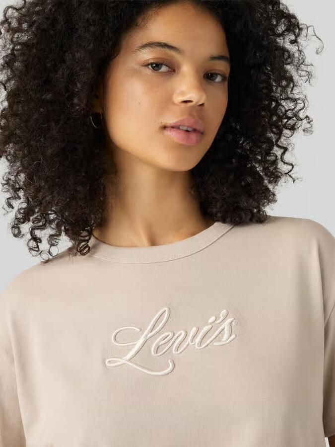 Levi's 300 relaxd fit t-shirt van pure katoen met labelstitching
