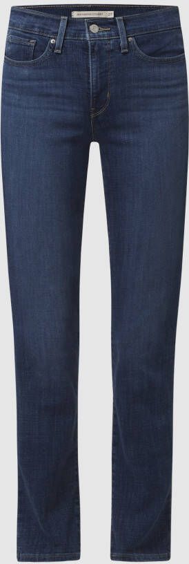 Levi's 300 Shaping straight fit jeans met stretch model '314' 'Water