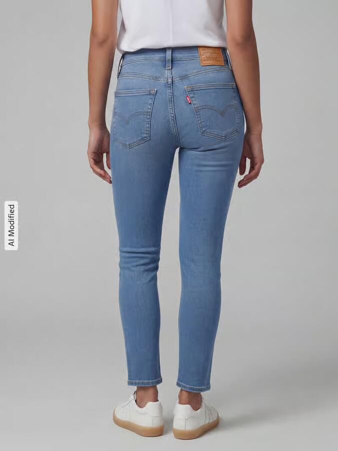 Levi's 300 skinny fit jeans van katoenmix model '721 ' - Foto 3