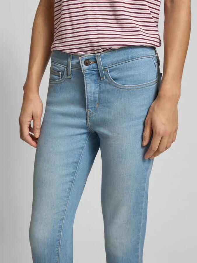 Levi's 300 slim fit caprijeans van katoenmix model '311'